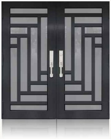 Double Bronze № 14 — decorative door panel design TD-DED-B14