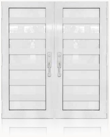 Double White № 10 — decorative door panel design TD-DED-W10