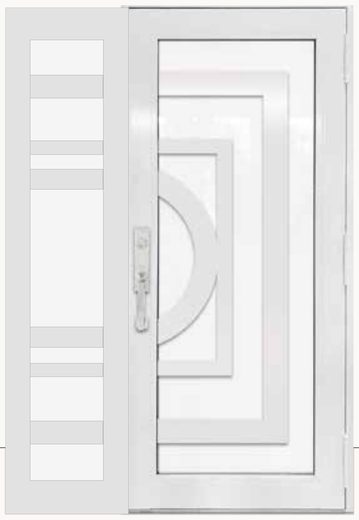 Single White № 99 — decorative door panel design TD-SD-W99