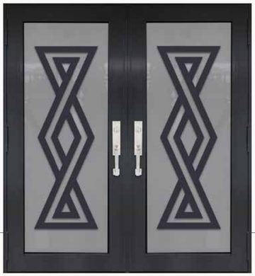 Double Bronze № 37 — decorative door panel design TD-DED-B37