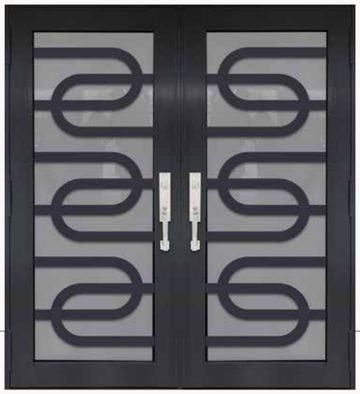 Double Bronze № 43 — decorative door panel design TD-DED-B43