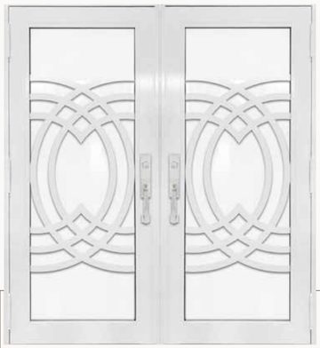 Double White № 27 — decorative door panel design TD-DED-W27