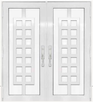 Double White № 41 — decorative door panel design TD-DED-W41