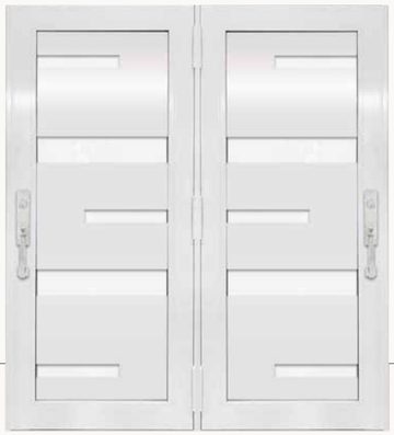 Double White № 53 — decorative door panel design TD-DED-W53