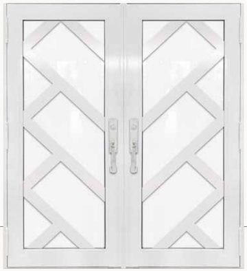 Double White № 58 — decorative door panel design TD-DED-W58