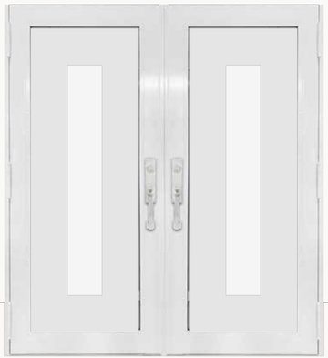 Double White № 74 — decorative door panel design TD-DED-W74