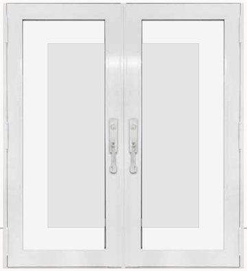 Double White № 76 — decorative door panel design TD-DED-W76