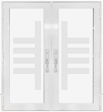 Double White № 93 — decorative door panel design TD-DED-W93